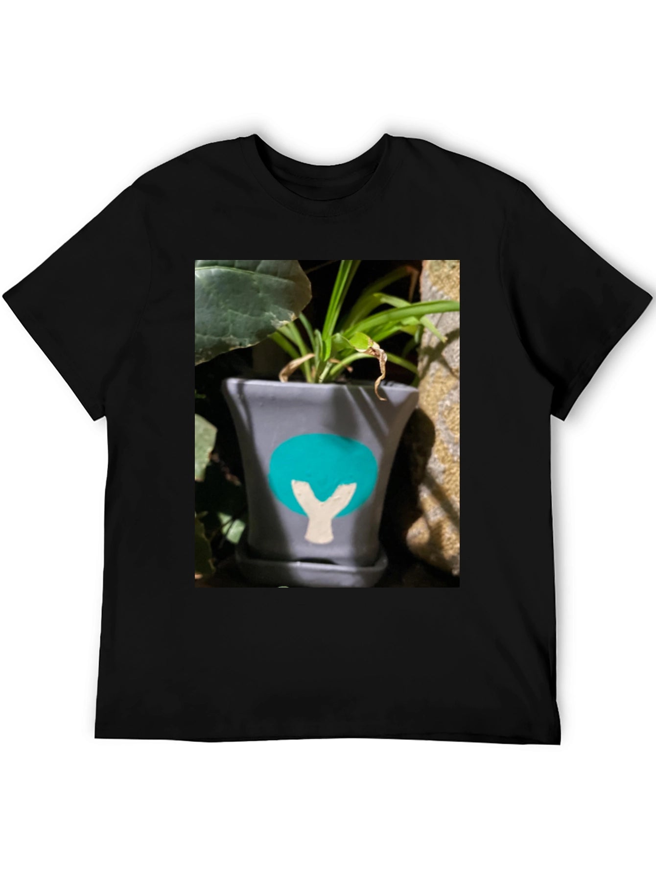Plant Pot Graphic Tee - Unique Design