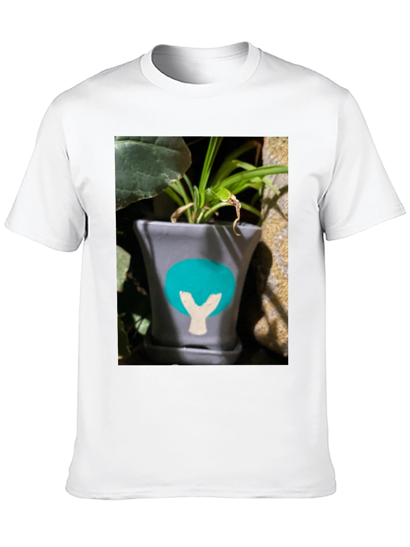 Plant Pot Graphic Tee - Unique Design