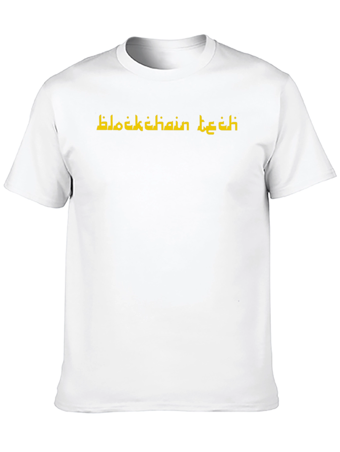 Blockchain Tech Graphic T-Shirt - Black Cotton Tee