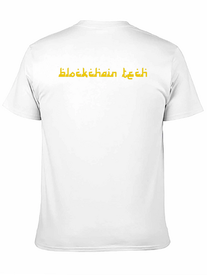 Blockchain Tech Graphic T-Shirt - Black Cotton Tee