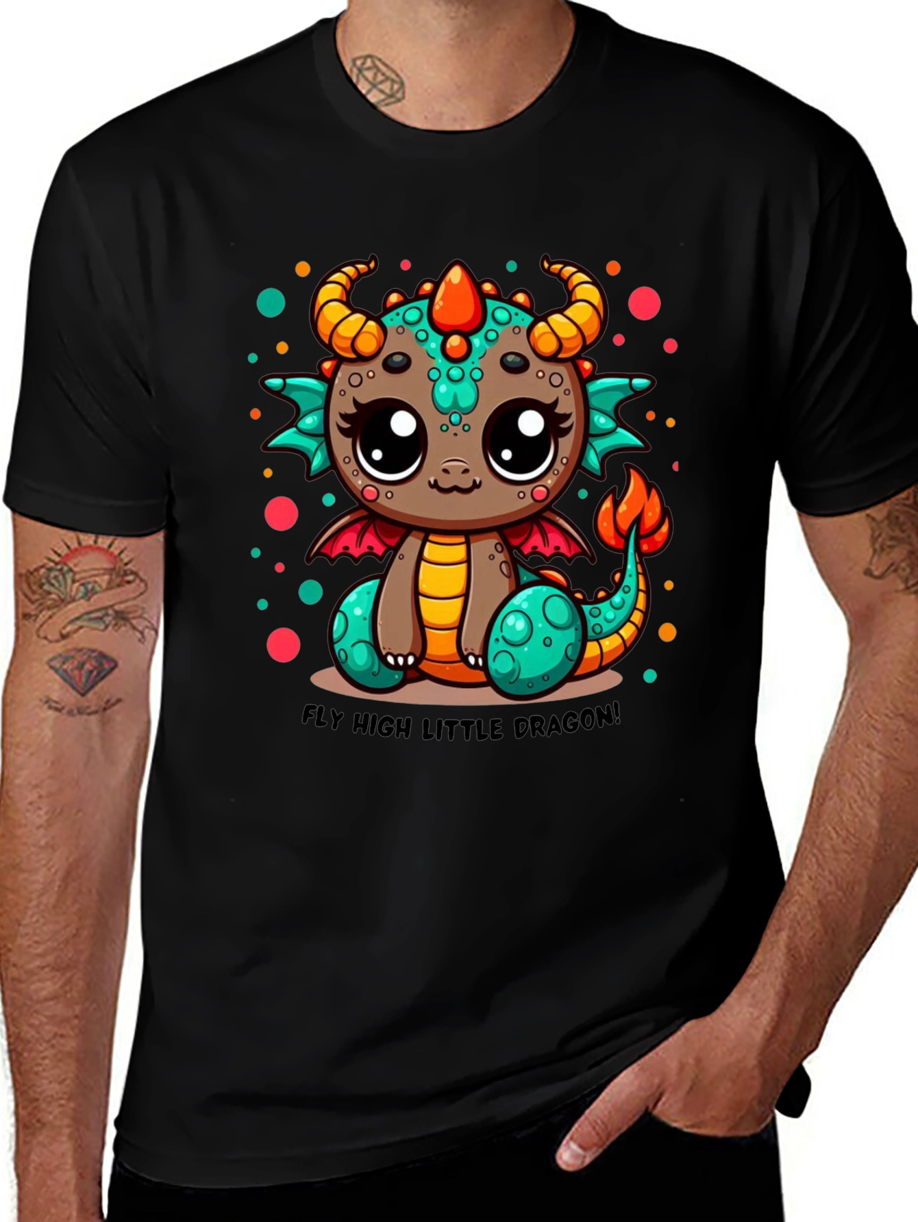 Cute Dragon Graphic T-Shirt