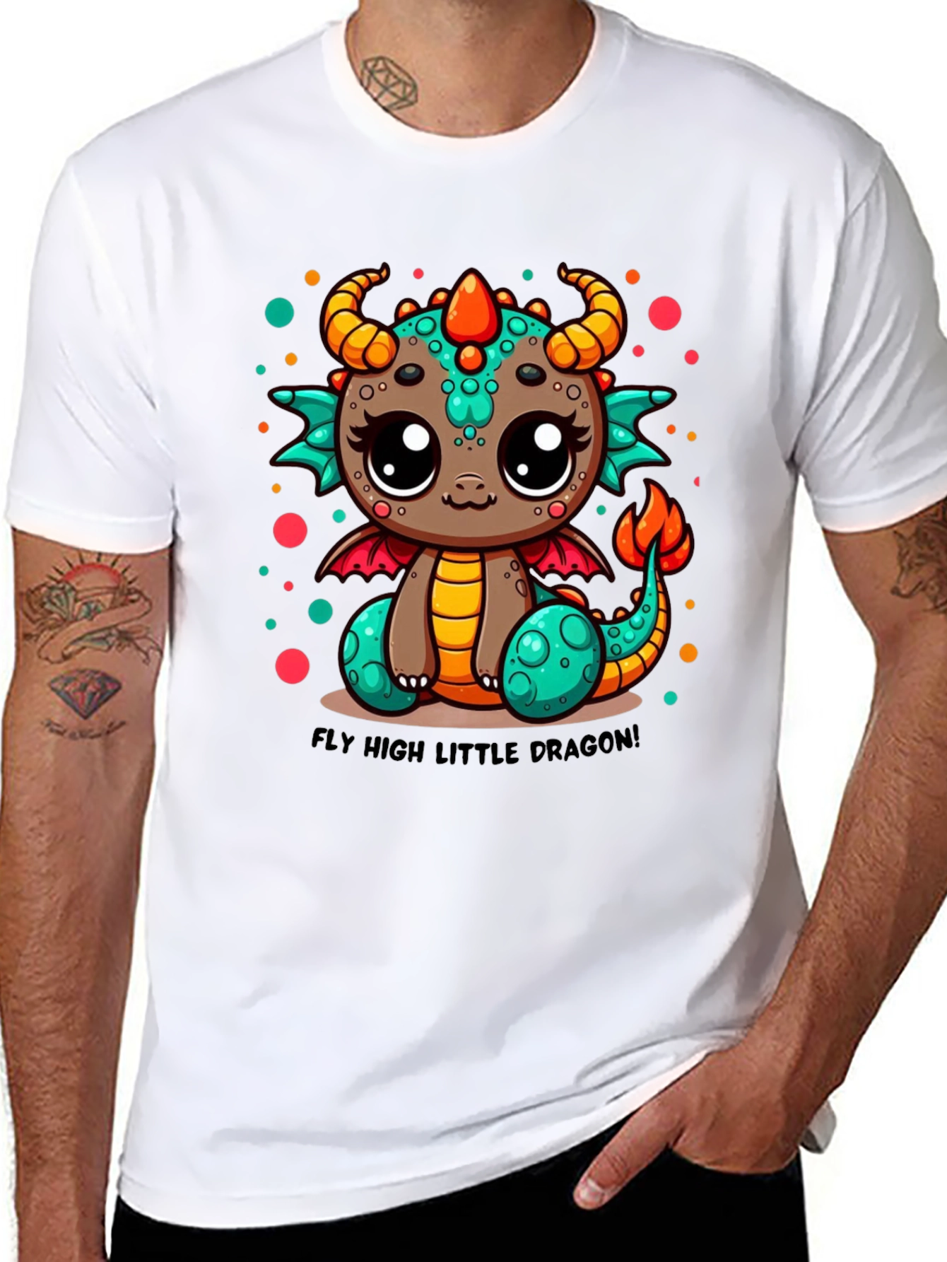 Cute Dragon Graphic T-Shirt