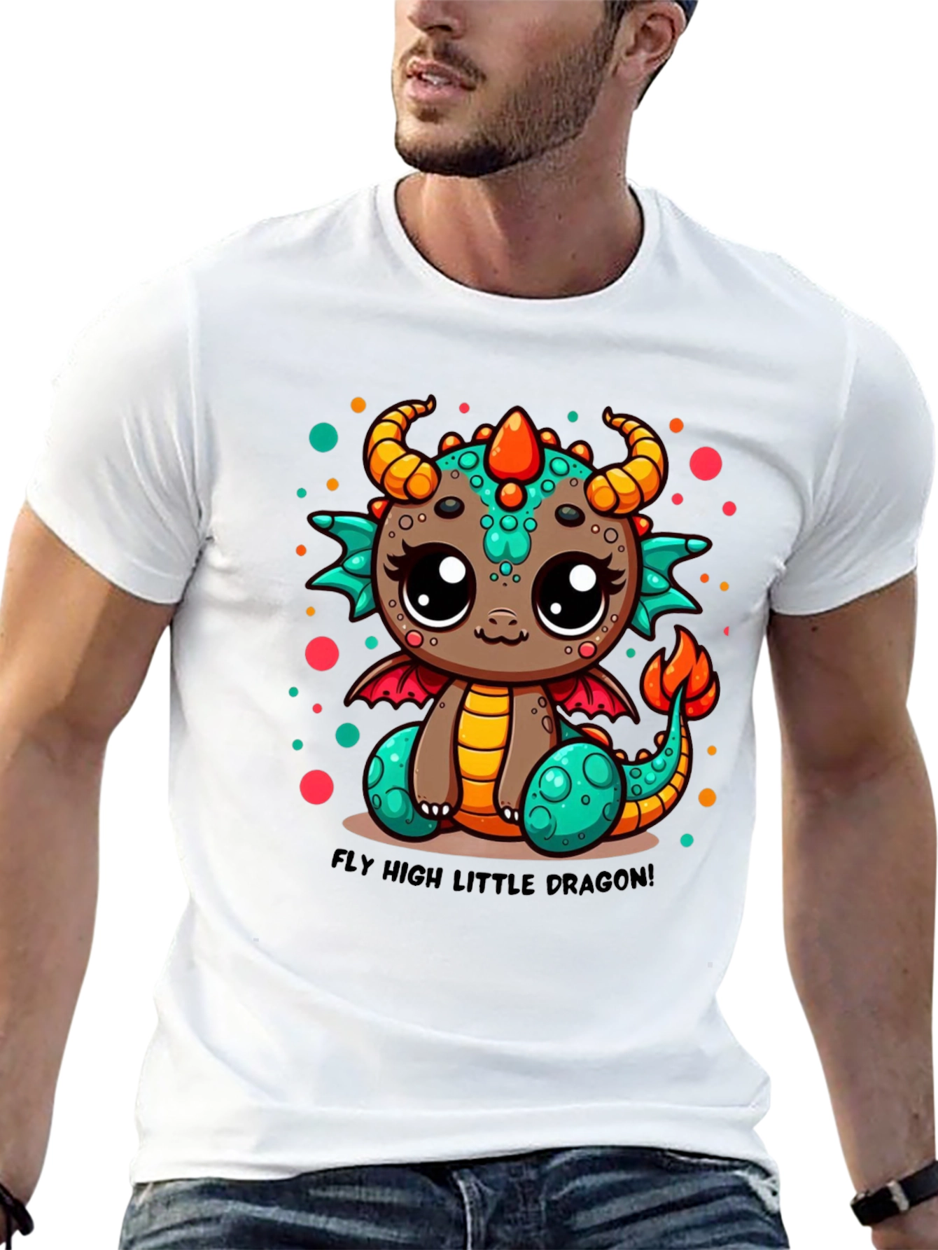 Cute Dragon Graphic T-Shirt