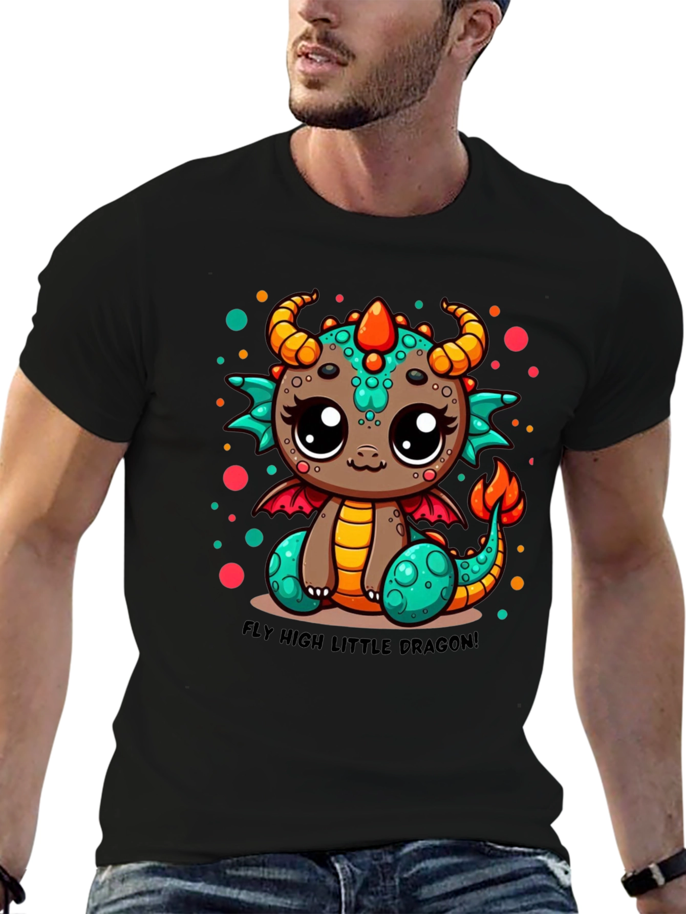 Cute Dragon Graphic T-Shirt