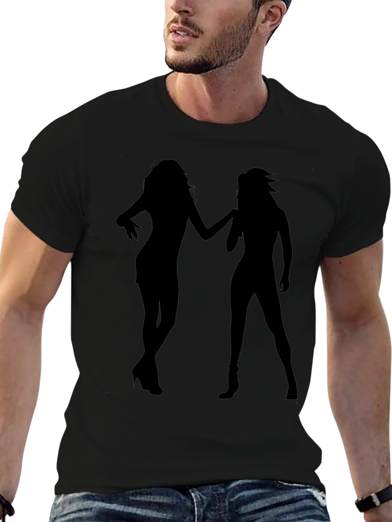 Silhouette Duo T-Shirt - Sleek & Stylish
