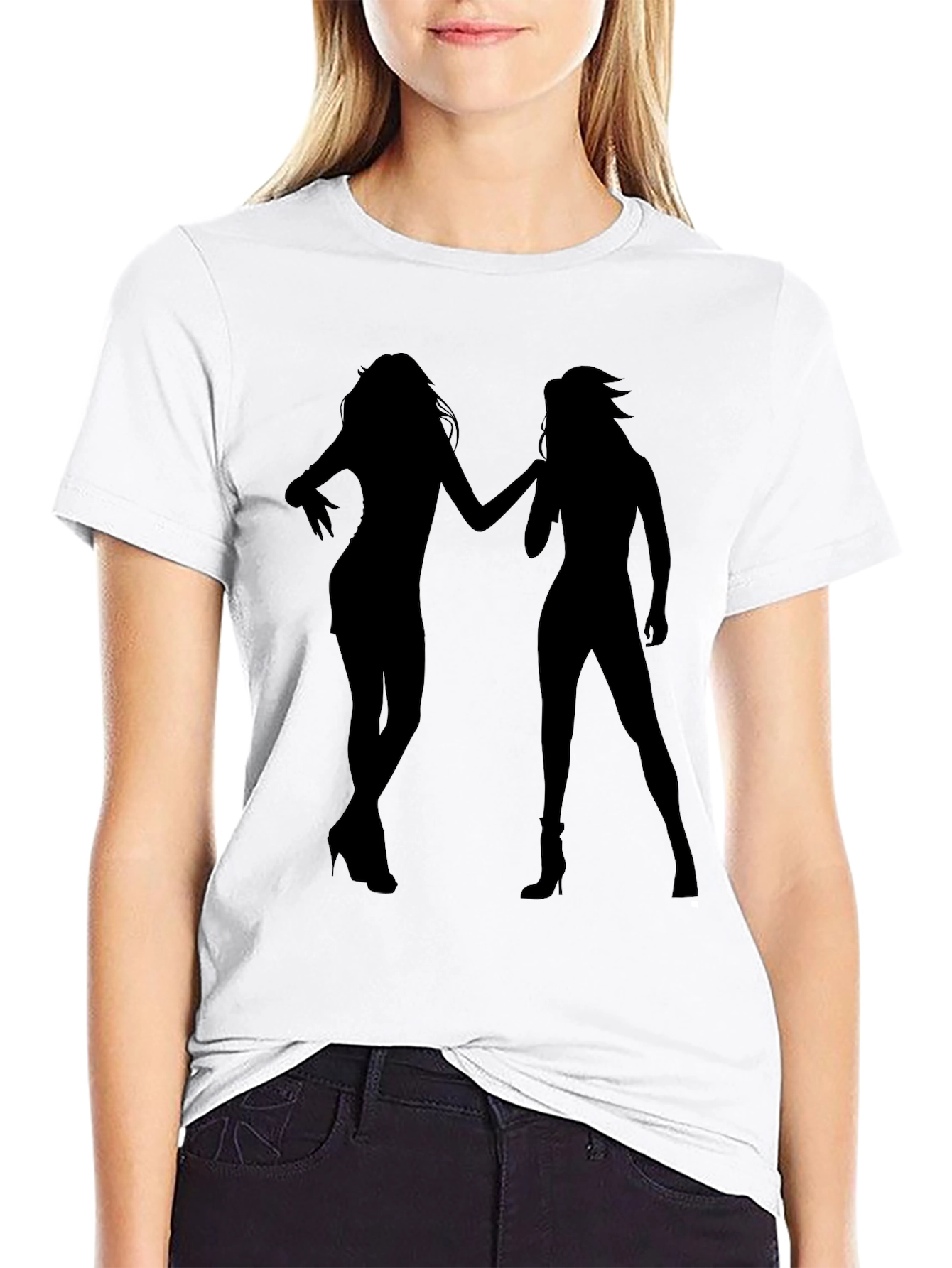 Silhouette Duo T-Shirt - Sleek & Stylish