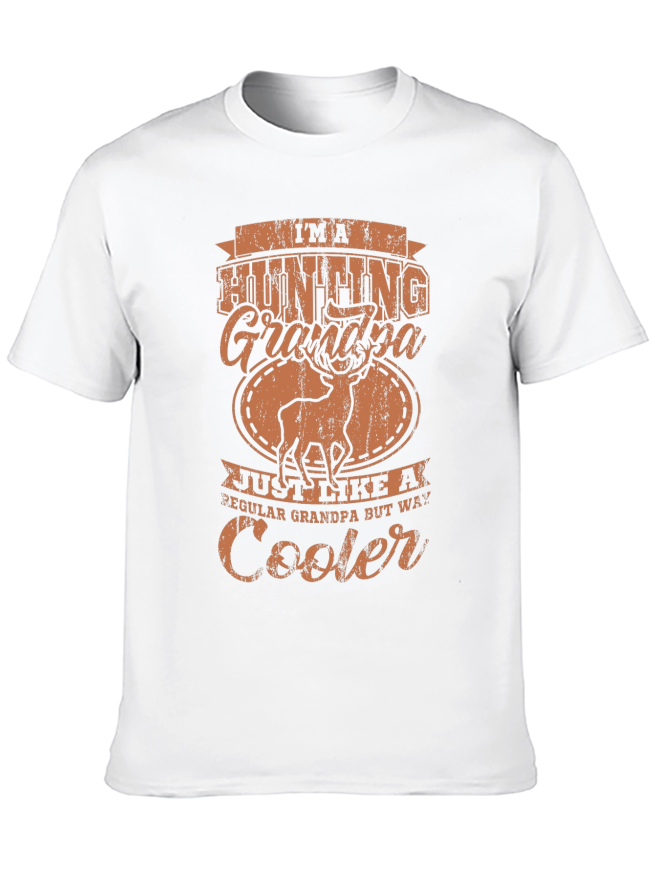 Hunting Grandpa Graphic Tee - Black Casual T-Shirt