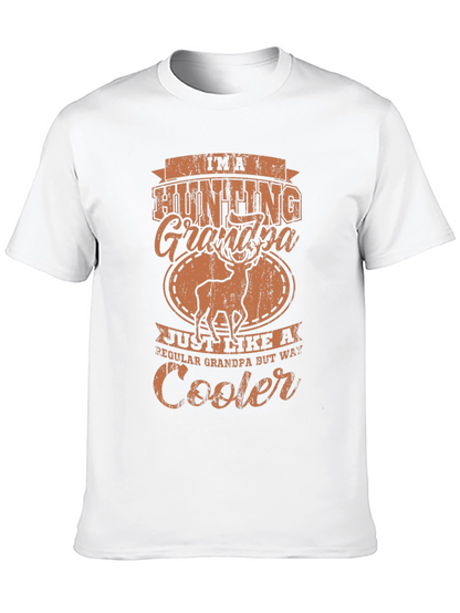 Hunting Grandpa Graphic Tee - Black Casual T-Shirt