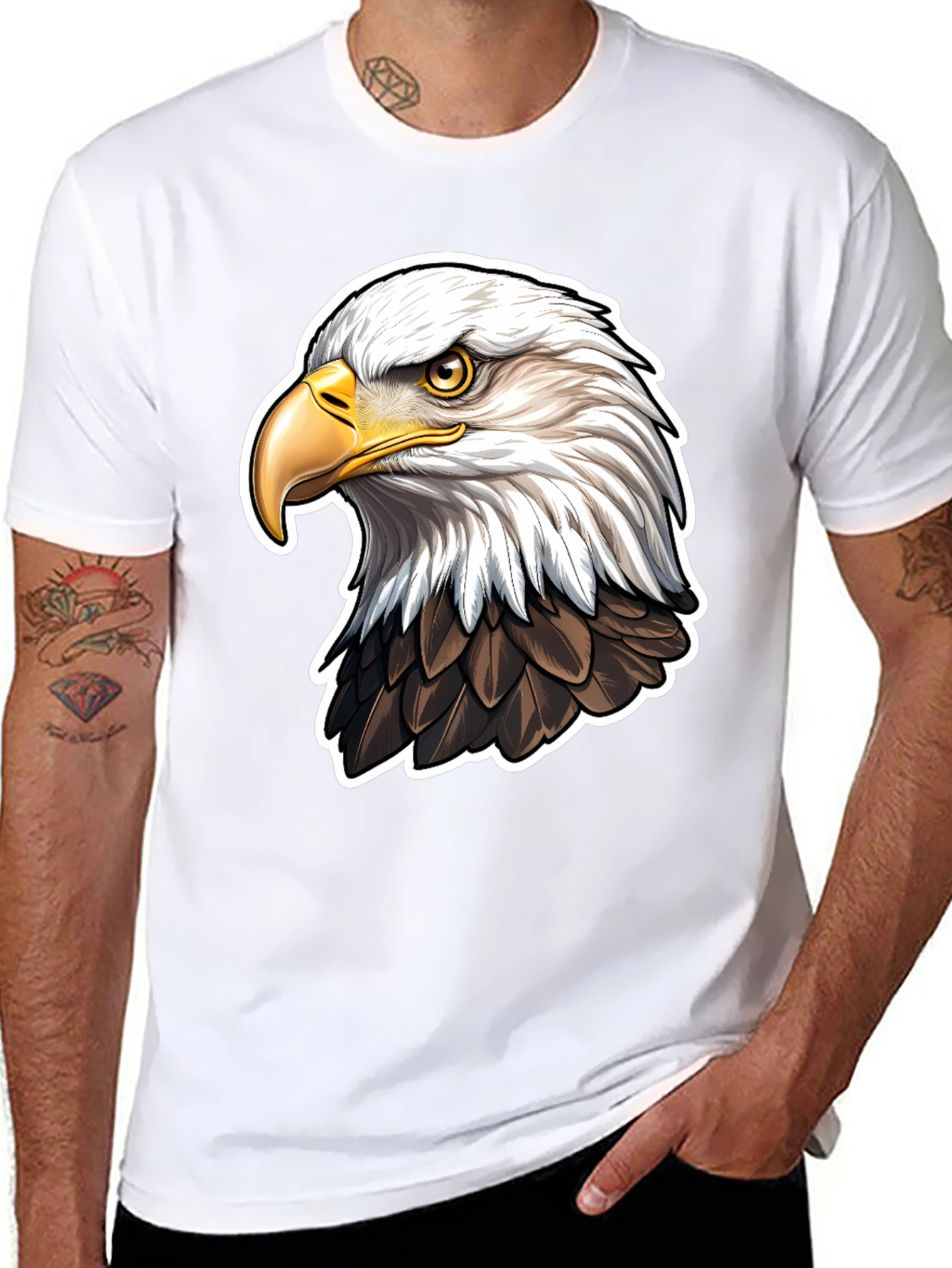 Bald Eagle Graphic Tee - Patriotic American Pride