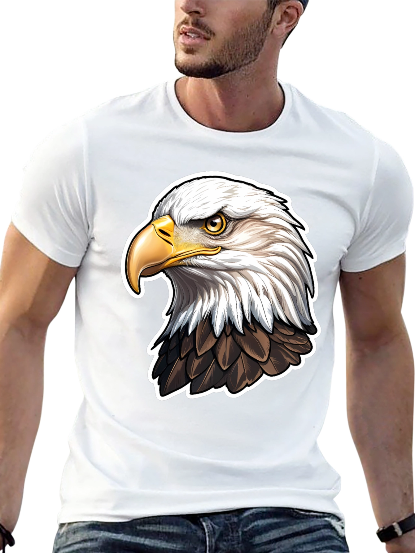 Bald Eagle Graphic Tee - Patriotic American Pride