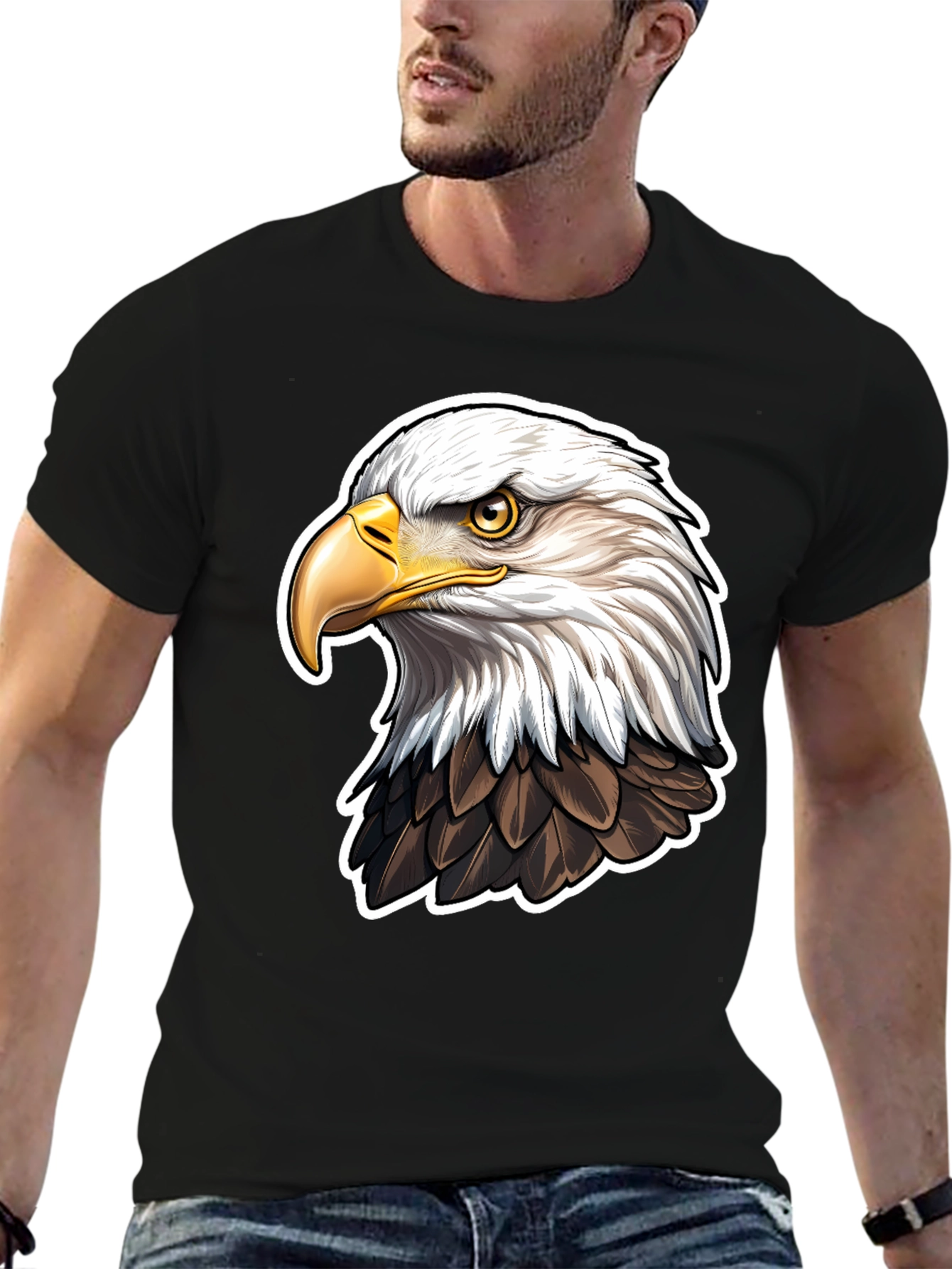 Bald Eagle Graphic Tee - Patriotic American Pride