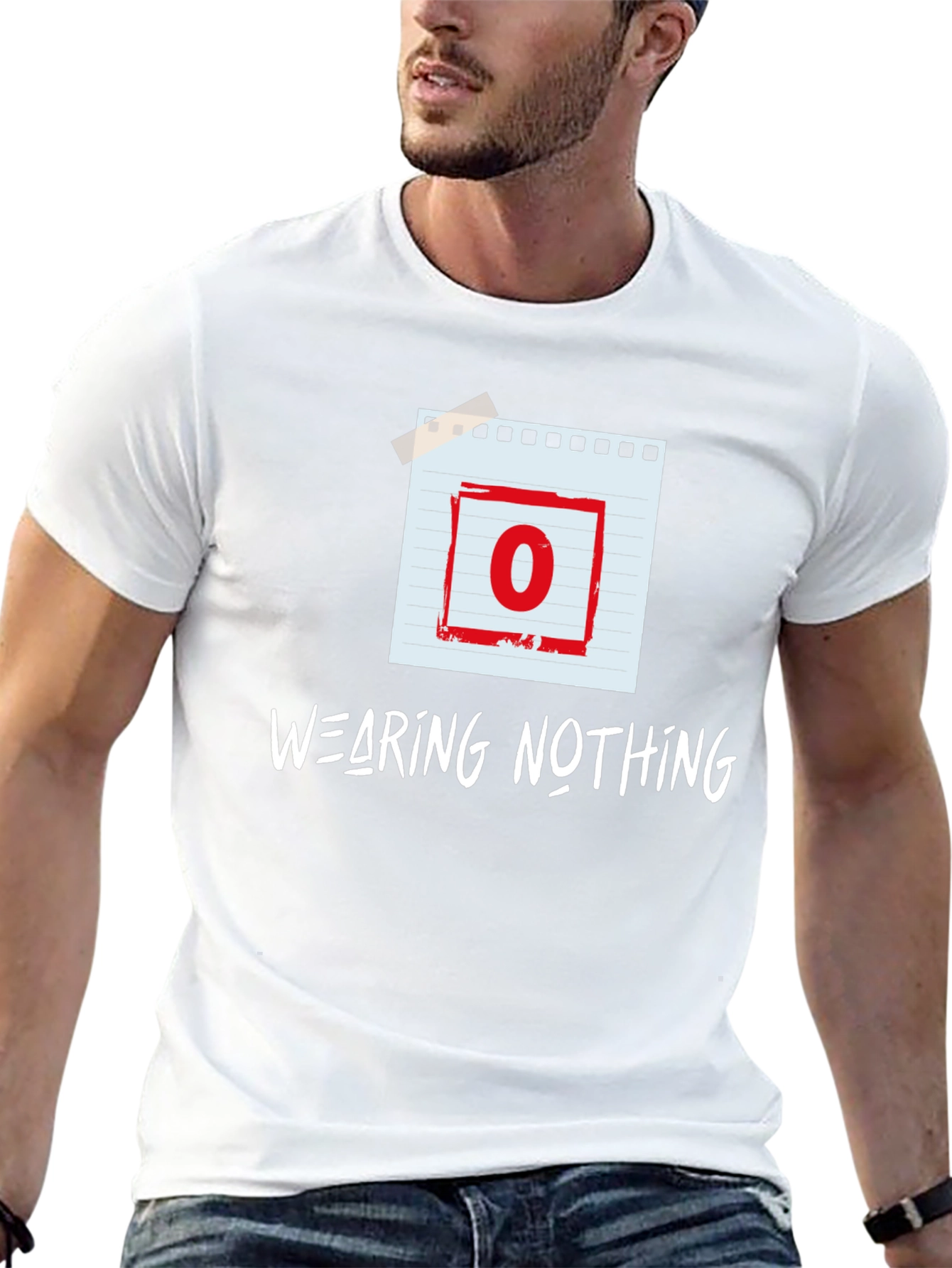 Wearing Nothing T-Shirt - Zero Graphic Tee