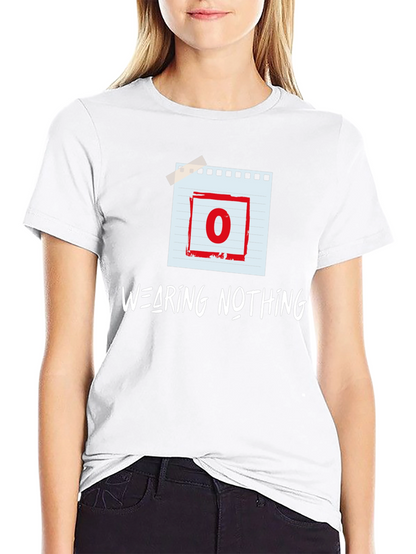 Wearing Nothing T-Shirt - Zero Graphic Tee