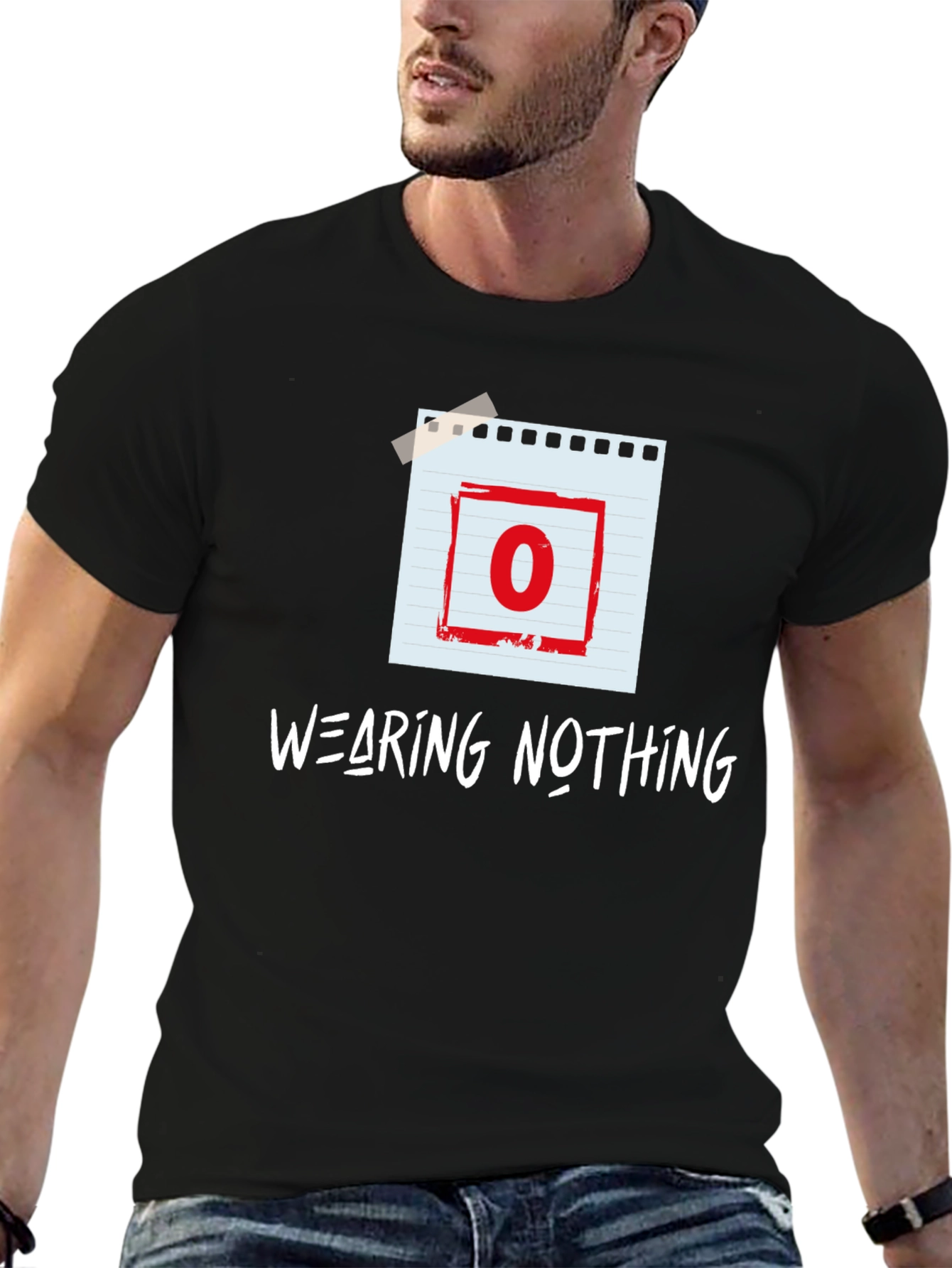 Wearing Nothing T-Shirt - Zero Graphic Tee