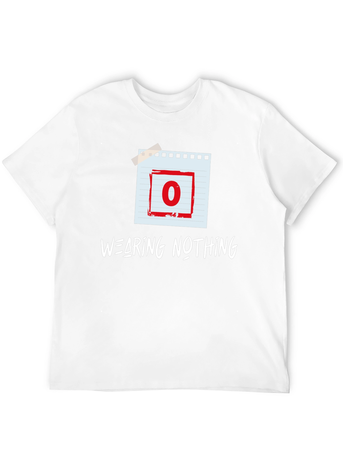 Wearing Nothing T-Shirt - Zero Graphic Tee