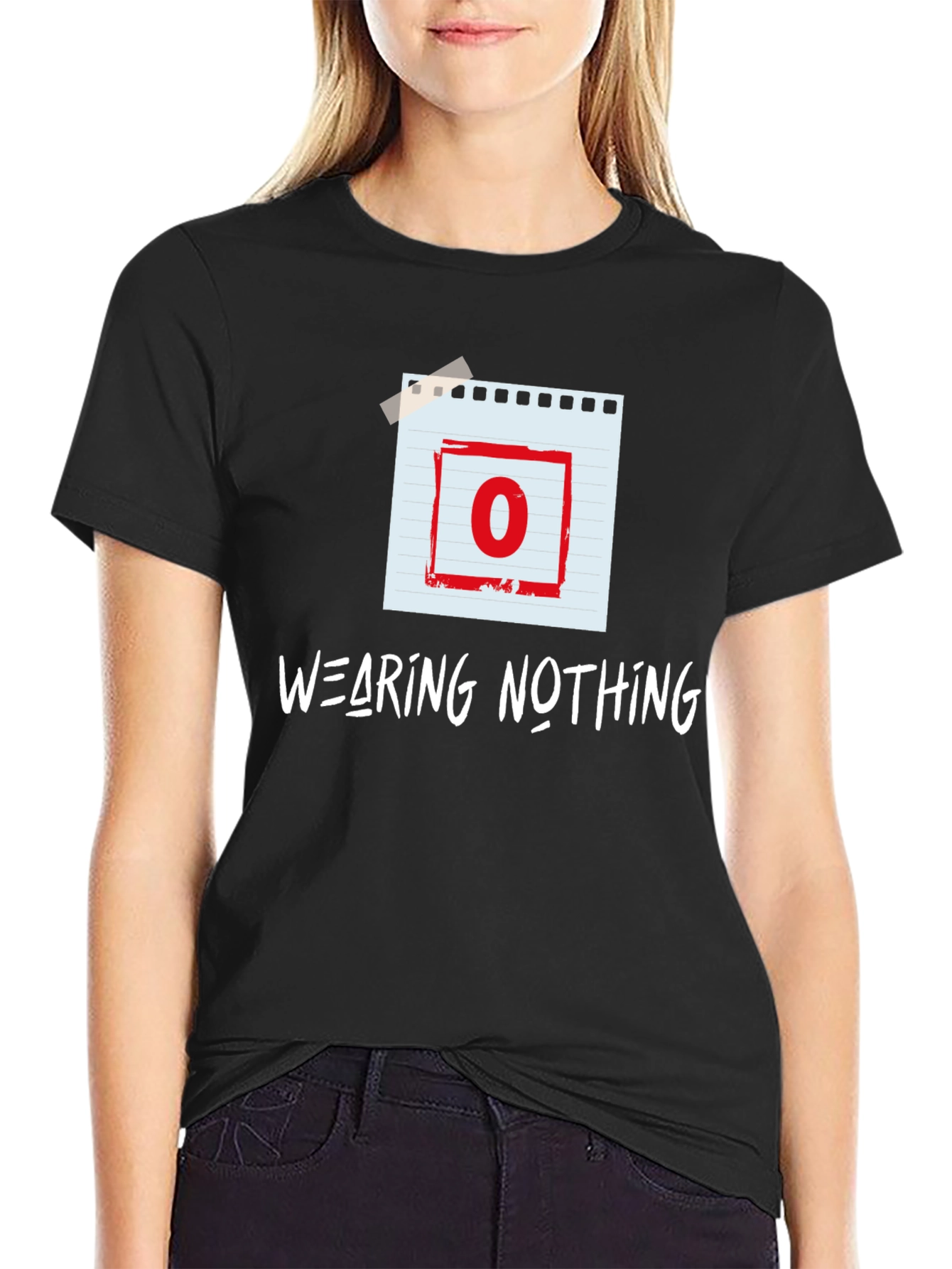 Wearing Nothing T-Shirt - Zero Graphic Tee
