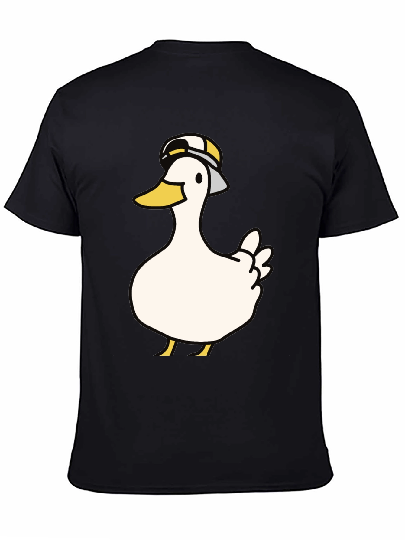 Duck with Hat Graphic T-Shirt - Casual Wear
