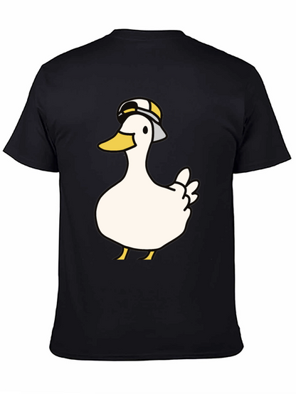 Duck with Hat Graphic T-Shirt - Casual Wear