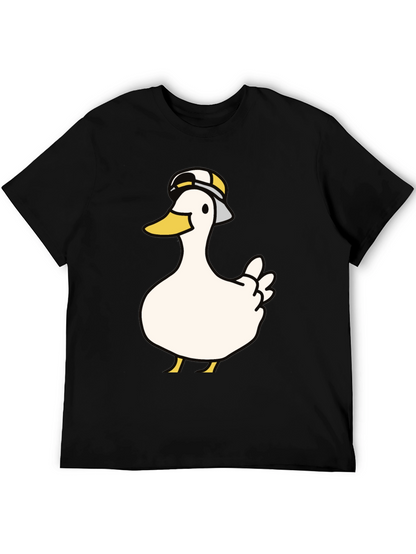 Duck with Hat Graphic T-Shirt - Casual Wear