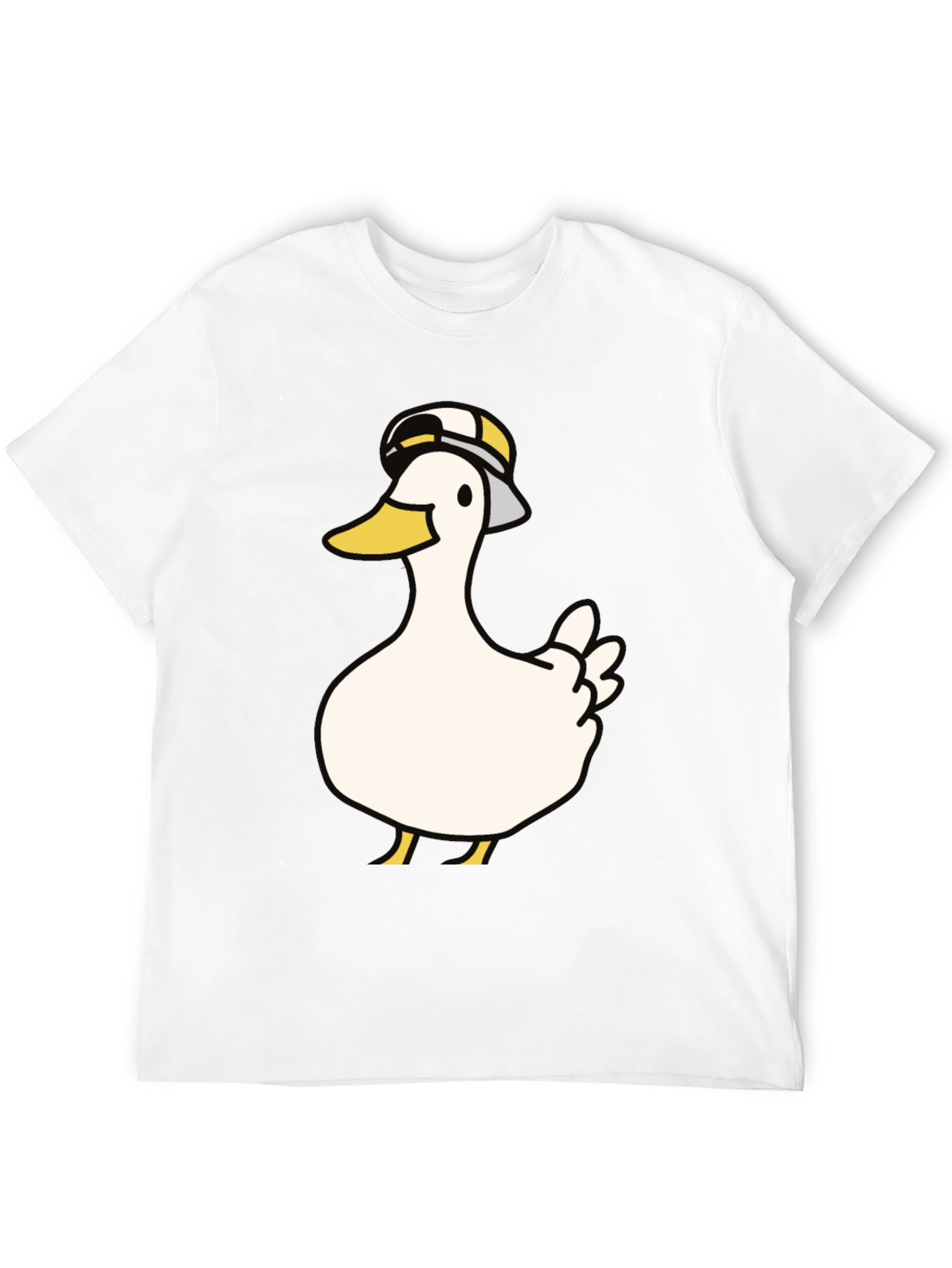 Duck with Hat Graphic T-Shirt - Casual Wear