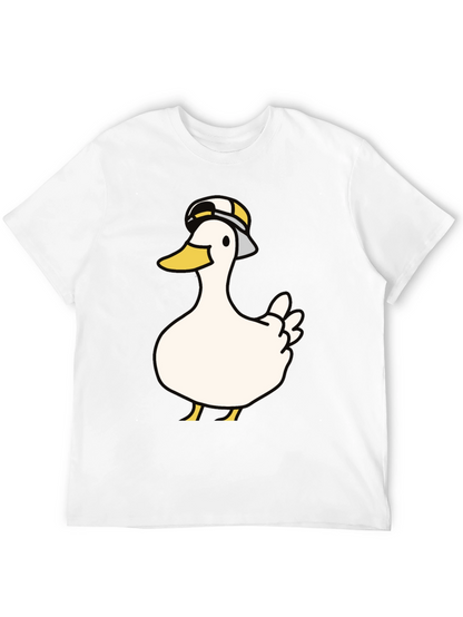 Duck with Hat Graphic T-Shirt - Casual Wear