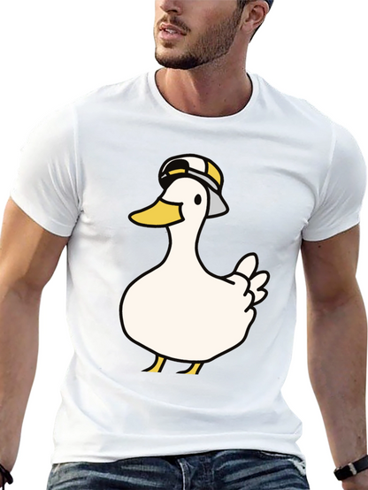 Duck with Hat Graphic T-Shirt - Casual Wear