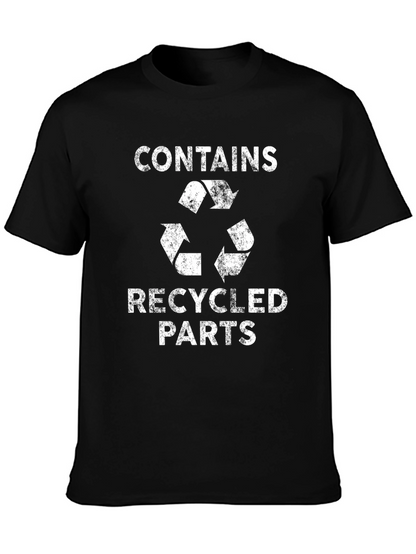 Recycled Parts Graphic Tee - Black