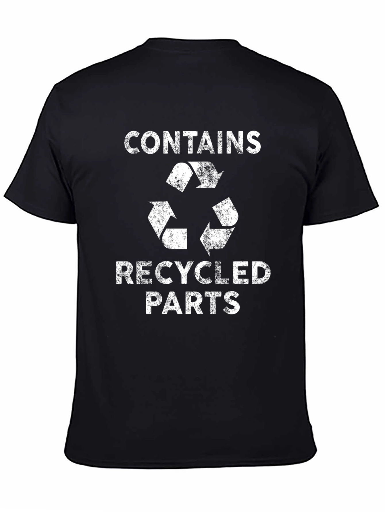 Recycled Parts Graphic Tee - Black
