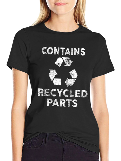 Recycled Parts Graphic Tee - Black