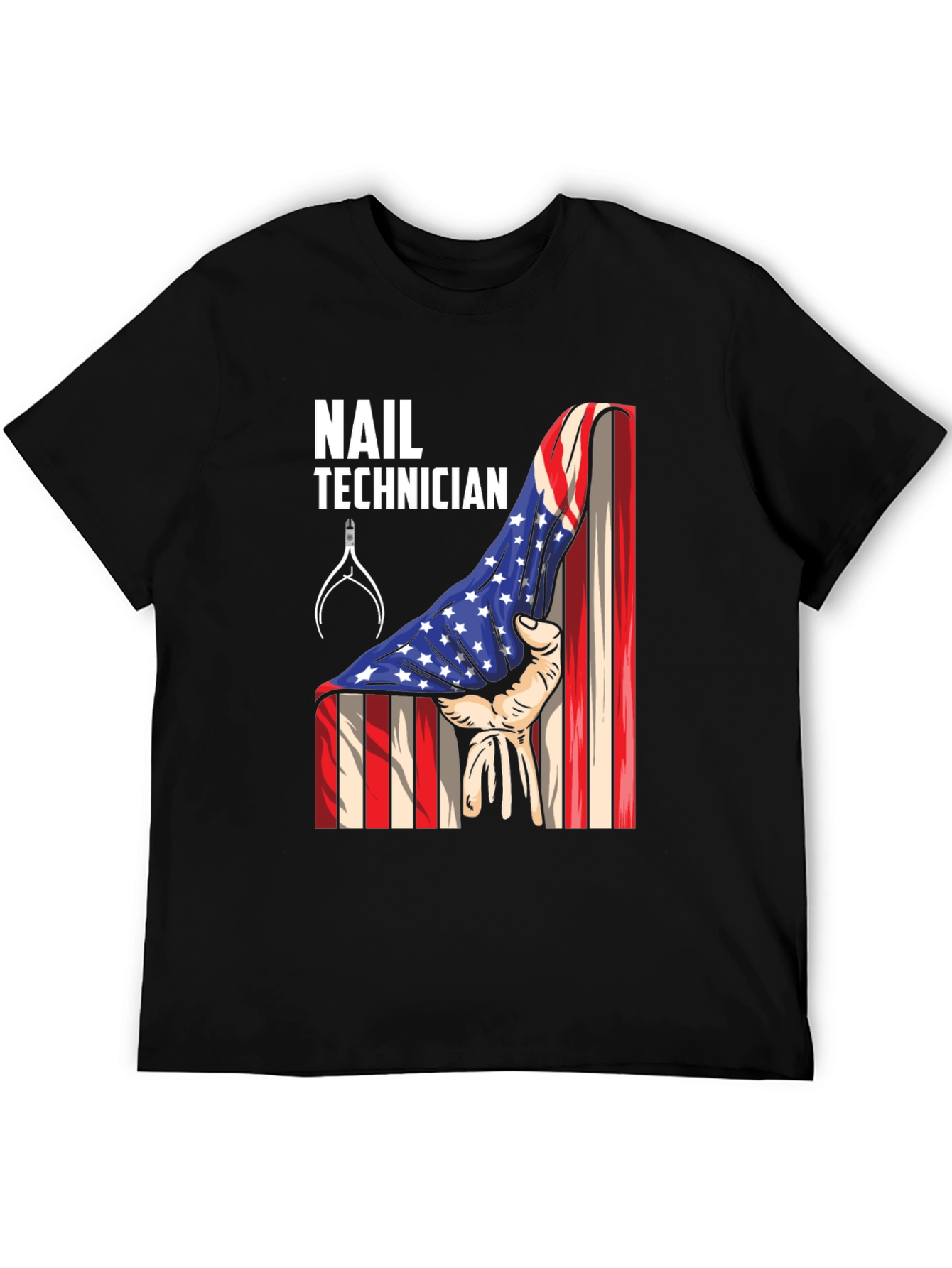 Nail Technician Patriotic T-Shirt - USA Flag