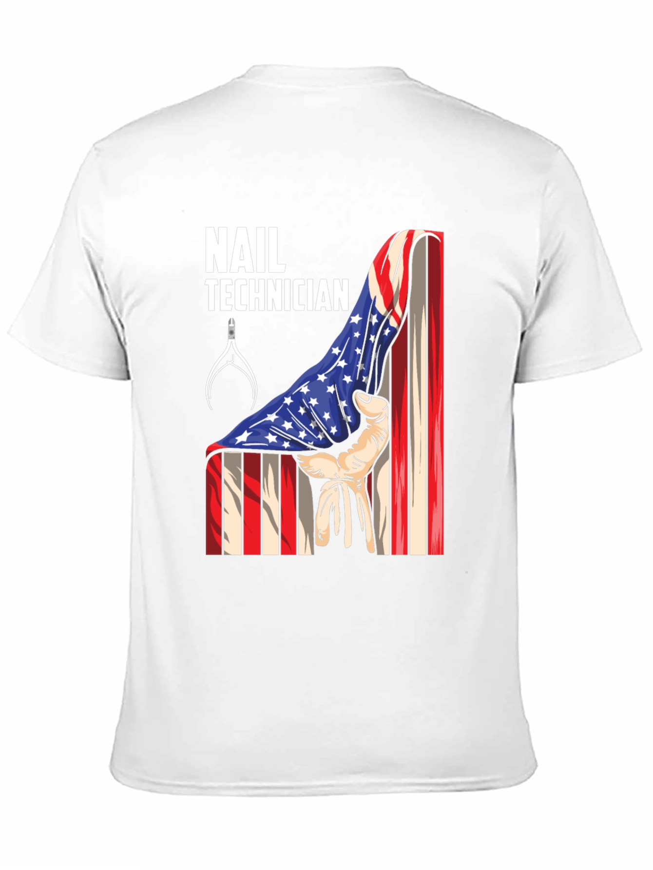 Nail Technician Patriotic T-Shirt - USA Flag