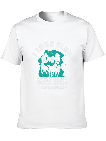 Dog Sled Racing T-Shirt - Pretty Mush Design