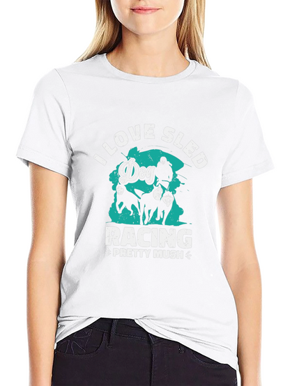 Dog Sled Racing T-Shirt - Pretty Mush Design