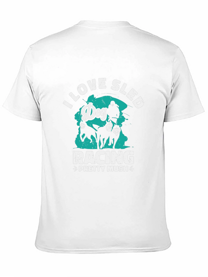 Dog Sled Racing T-Shirt - Pretty Mush Design