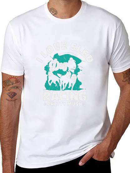 Dog Sled Racing T-Shirt - Pretty Mush Design