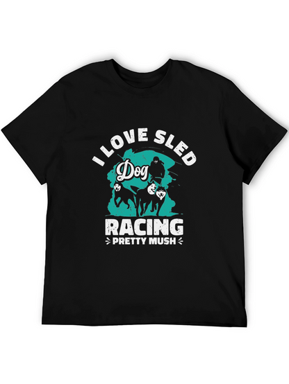 Dog Sled Racing T-Shirt - Pretty Mush Design