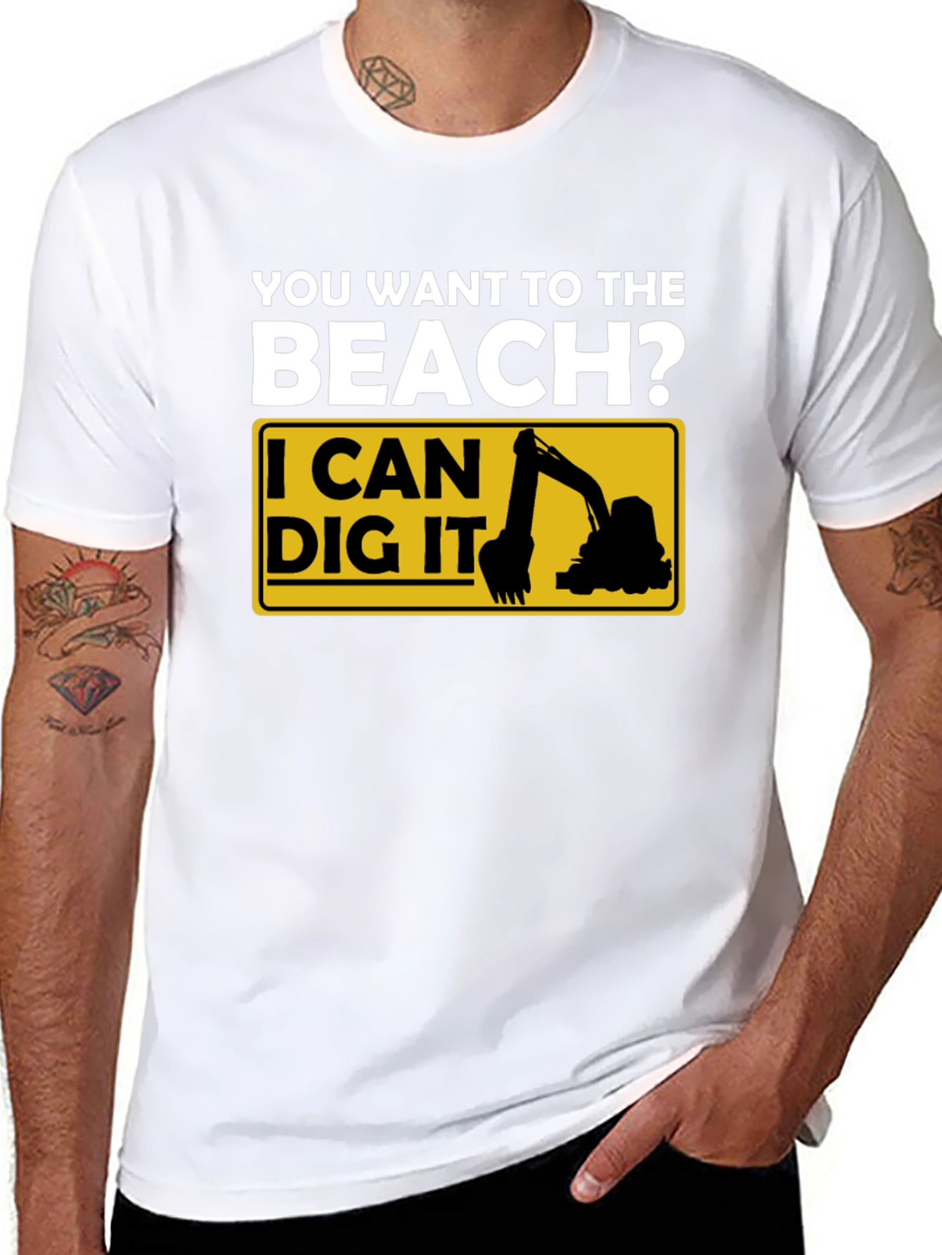 Beach Digger T-Shirt - Funny Excavator Tee