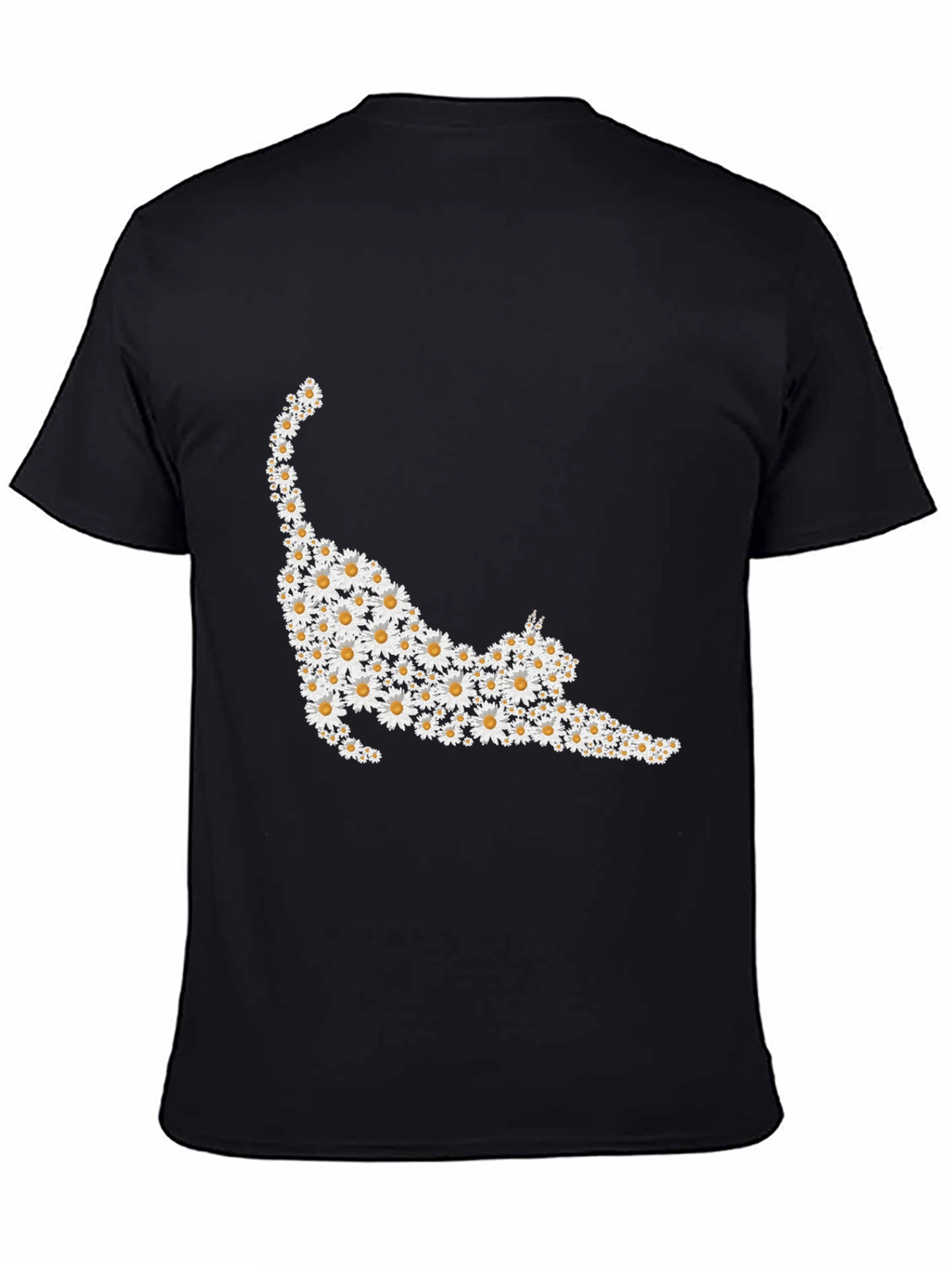 Daisy Cat T-Shirt - Floral Feline Tee