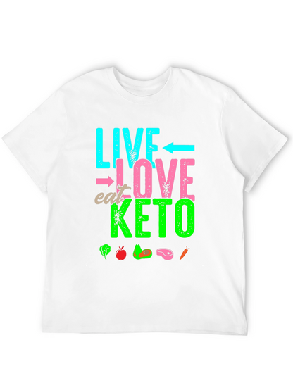 Live Love Eat Keto T-Shirt - Keto Diet Lifestyle