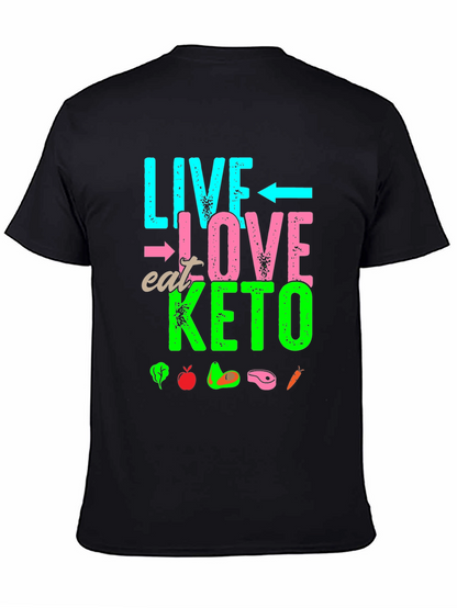 Live Love Eat Keto T-Shirt - Keto Diet Lifestyle