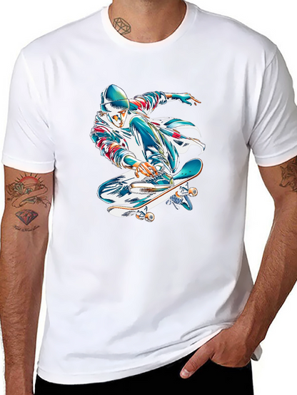 Skater Graphic Black T-Shirt