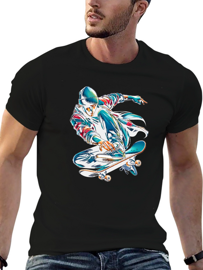 Skater Graphic Black T-Shirt