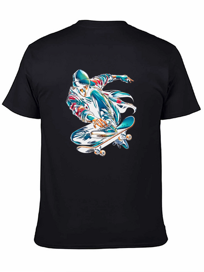 Skater Graphic Black T-Shirt