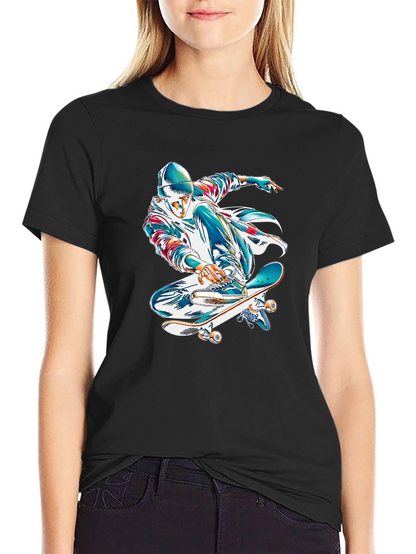 Skater Graphic Black T-Shirt