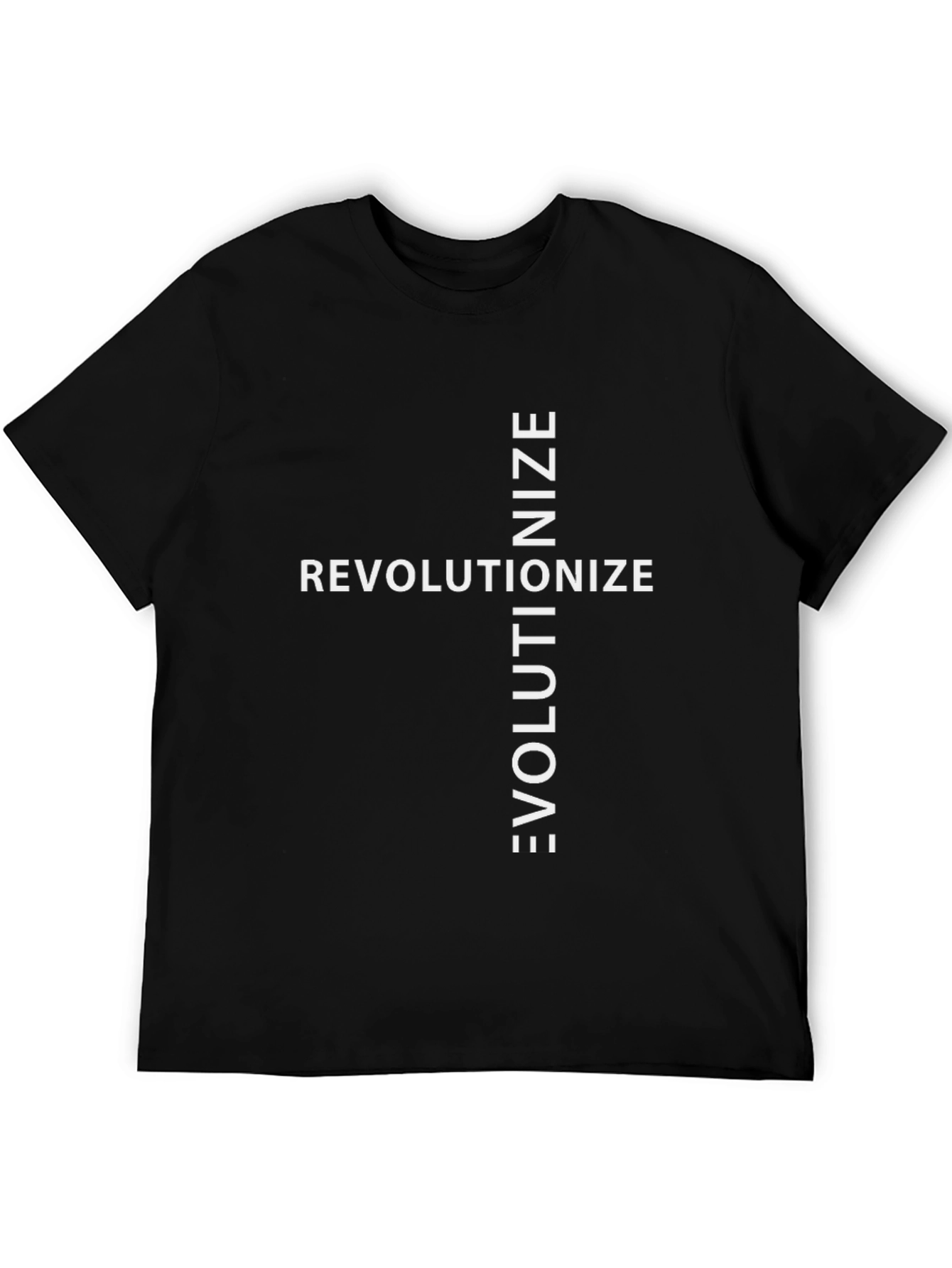 Revolutionize Evolutionize Black Graphic Tee