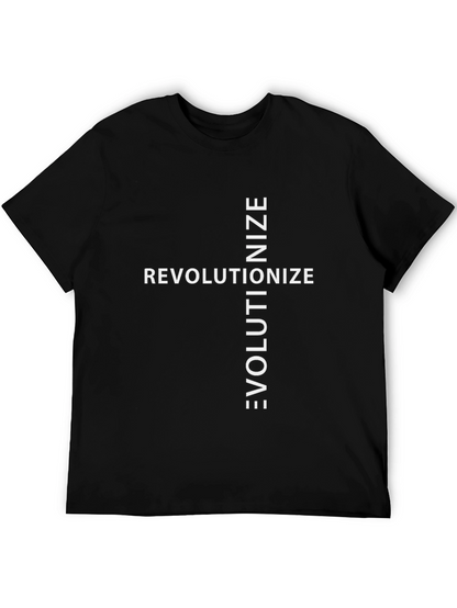 Revolutionize Evolutionize Black Graphic Tee