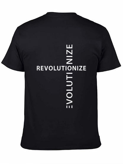 Revolutionize Evolutionize Black Graphic Tee