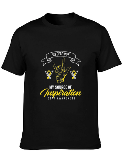 Deaf Wife Inspiration T-Shirt
