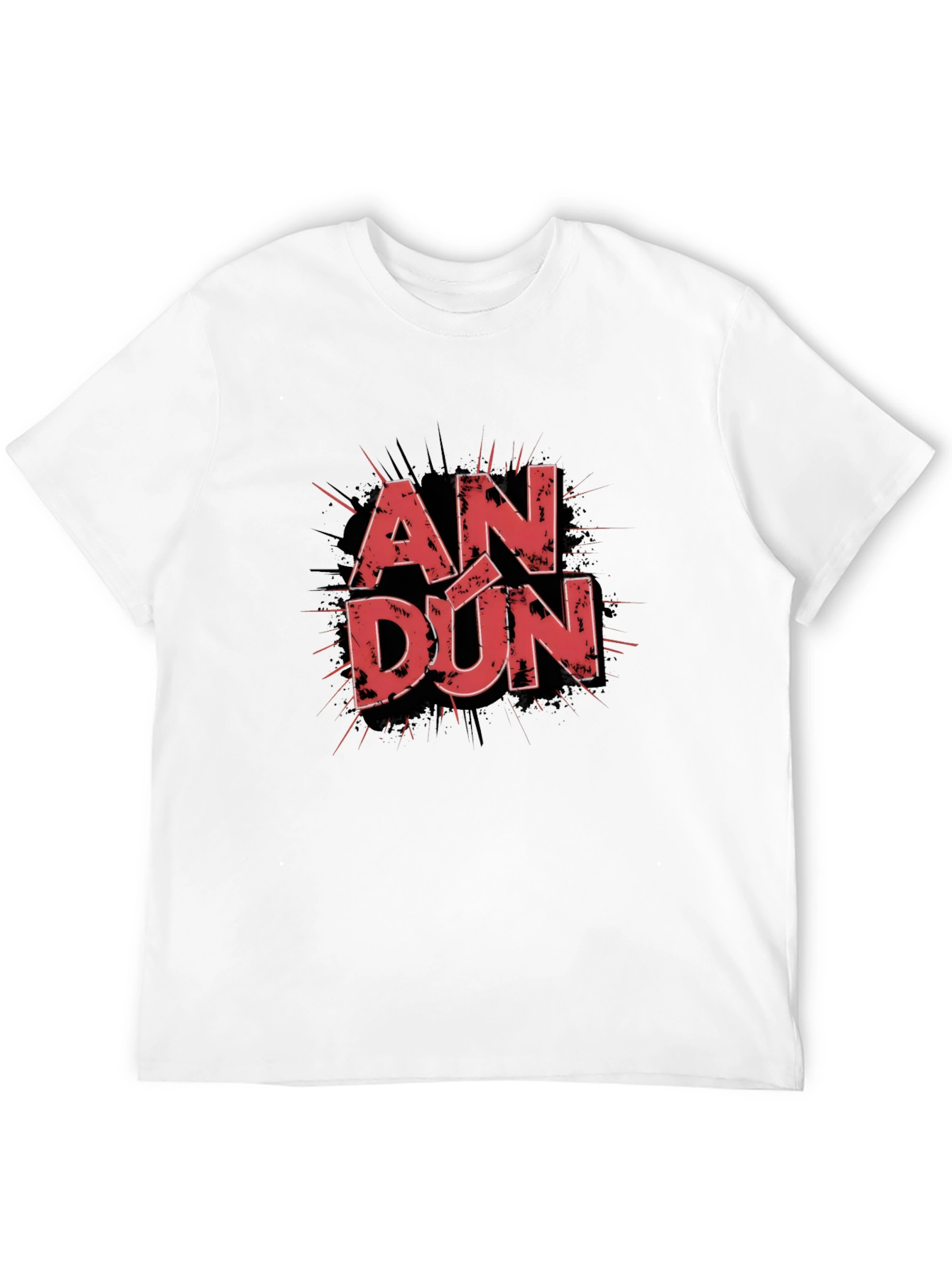 AN DÚN Graphic T-Shirt - Stylish Black Tee