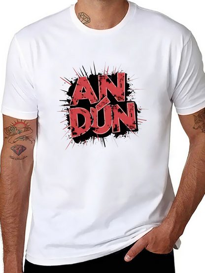 AN DÚN Graphic T-Shirt - Stylish Black Tee